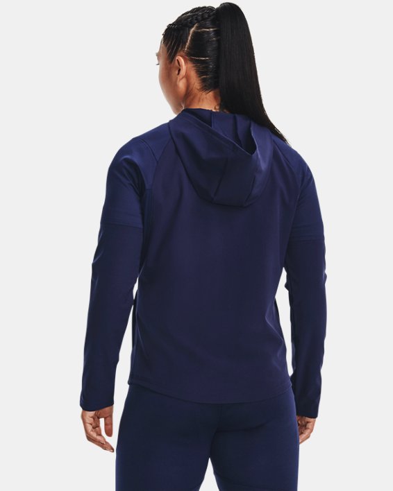 Women's UA Softball Cage Jacket, Blue, pdpMainDesktop image number 1
